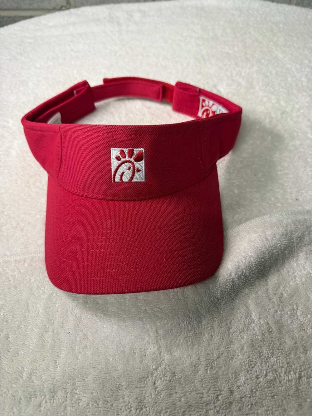 Chick-fil-A Red Logo Visor with adjustable back